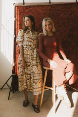 Tamara Abstract Midi Dress - FINAL SALE