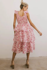 Absedee Floral Midi Dress - FINAL SALE