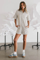 Renley Striped Romper - FINAL SALE