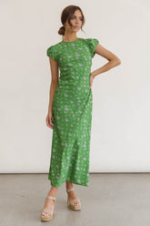 Ellianna Floral Maxi Dress in Green