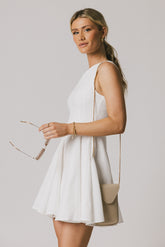 Liora Mini Dress in White - FINAL SALE