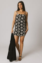 Cory Embroidered Mini Dress - FINAL SALE
