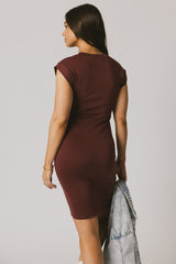 Lauren Tee Shirt Mini Dress in Berry - FINAL SALE