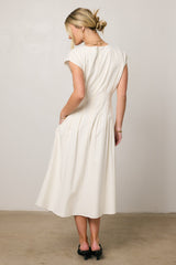 Isla Midi Dress in Off White