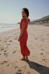 Grayson Floral Maxi Dress in Red - FINAL SALE