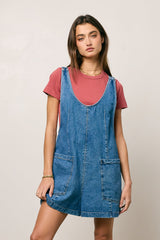 Scottie Denim Overalls in Medium Wash - FINAL SALE