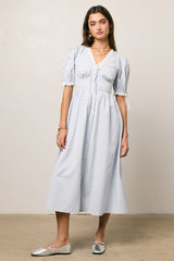 Romy Lace Trim Midi Dress