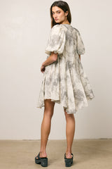 Kellie Abstract Babydoll Dress - FINAL SALE