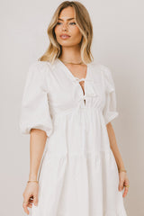 Nadia Midi Dress in Cream