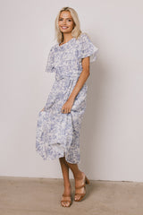 Theresa Floral Midi Dress