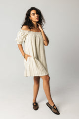 Drew Striped Babydoll Dress