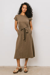 Saxton Maxi Dress in Olive