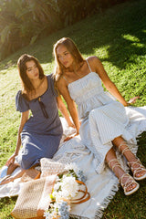 Elle Gingham Midi Dress