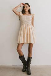 Lindie Knit Bodice Mini Dress - FINAL SALE