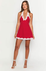 Cassidy Red Polka Dot Mini Dress