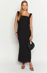 Fortuna Black Maxi Dress