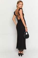Fortuna Black Maxi Dress