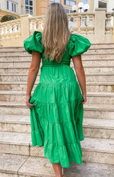 Mayfair Green Midi Dress