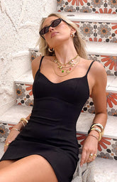 Rois Black Mini Dress