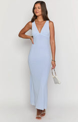 Sunflower Lilac Mesh Maxi Dress