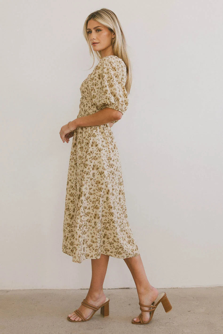 Justine Smocked Midi Dress - FINAL SALE