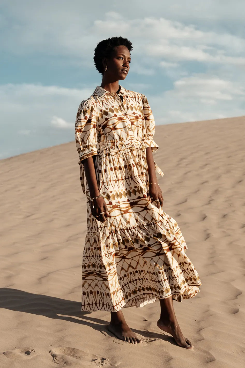 Tamara Abstract Midi Dress - FINAL SALE