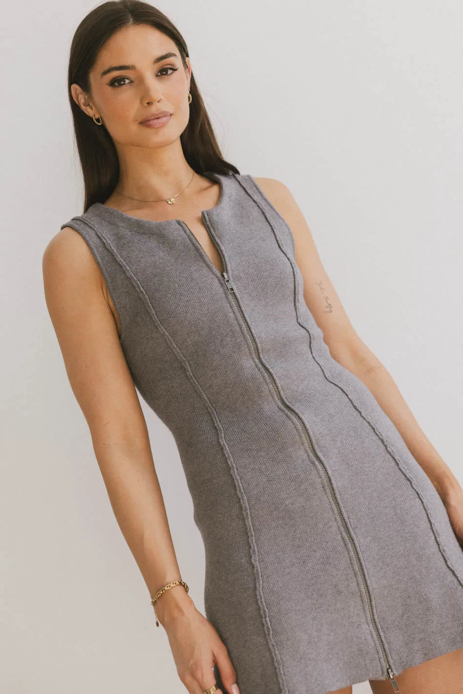 Vela Zip Up Mini Dress - FINAL SALE