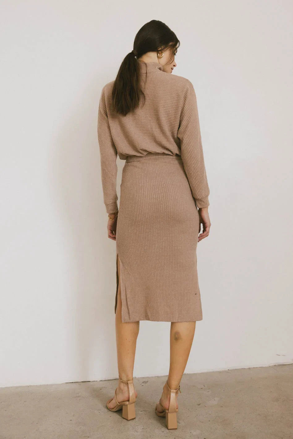 Ulrich Sweater Dress in Tan - FINAL SALE