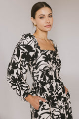 Soren Midi Dress in Black - FINAL SALE