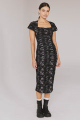 Kensie Ruched Midi Dress - FINAL SALE