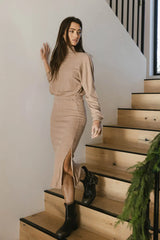 Ulrich Sweater Dress in Tan - FINAL SALE