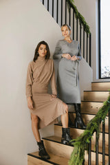 Ulrich Sweater Dress in Tan - FINAL SALE