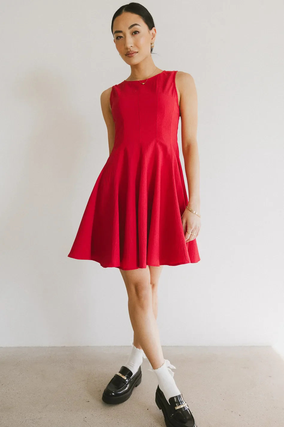 Liora Mini Dress in Red - FINAL SALE