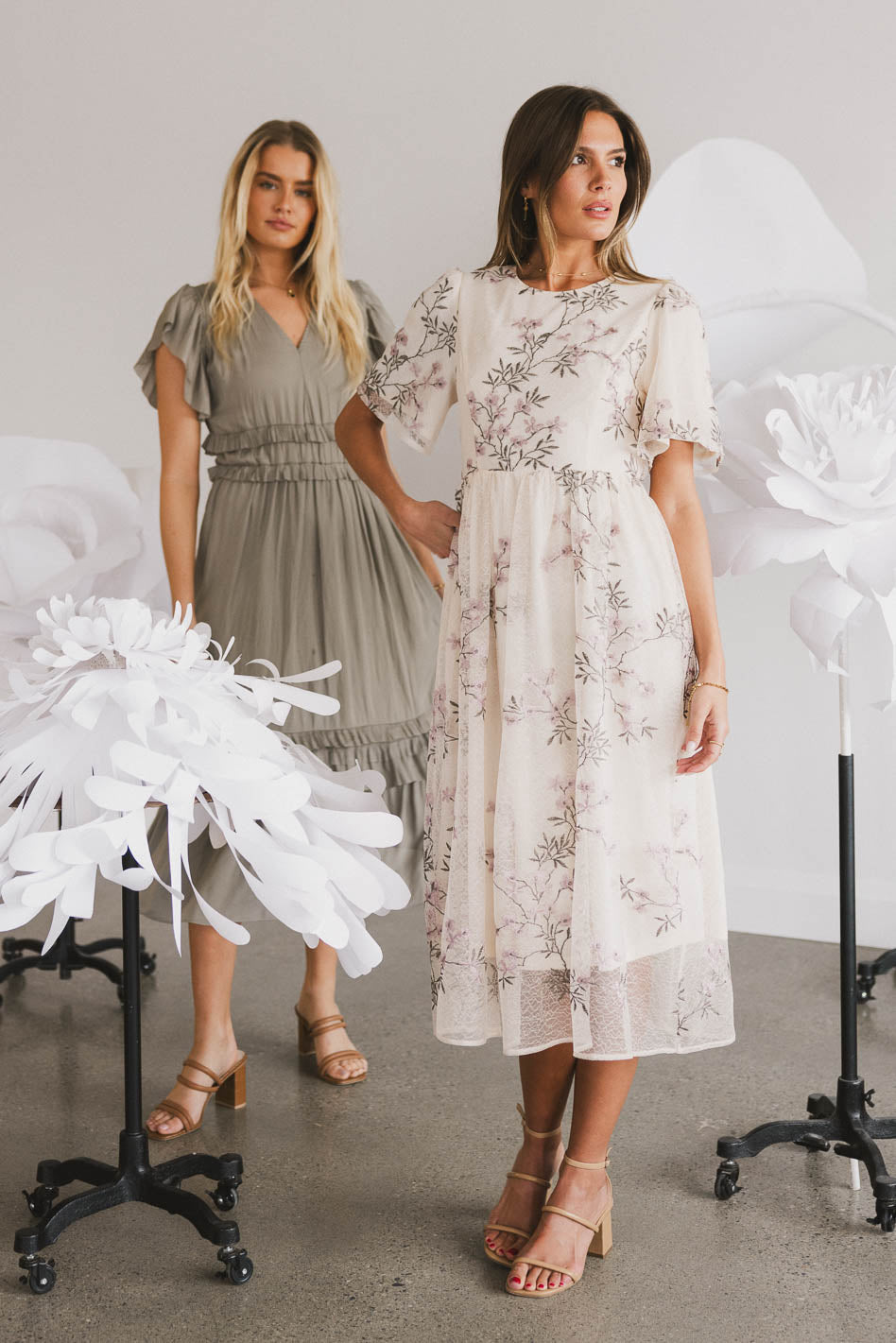 Evelise Floral Midi Dress - FINAL SALE