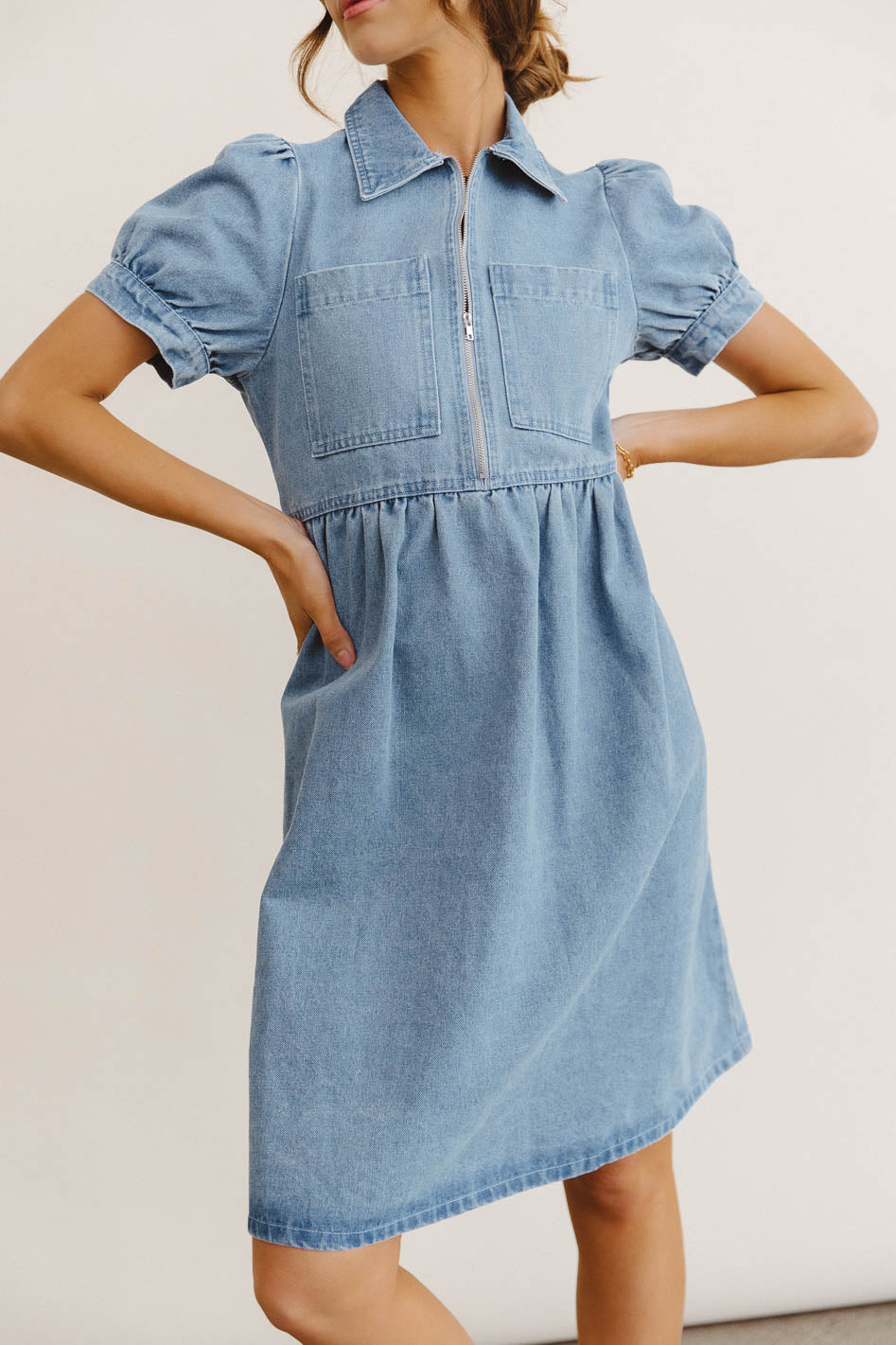 Georgia Denim Midi Dress - FINAL SALE