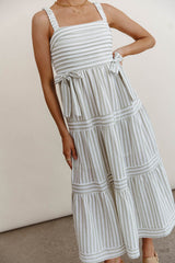 Caroline Striped Midi Dress - FINAL SALE