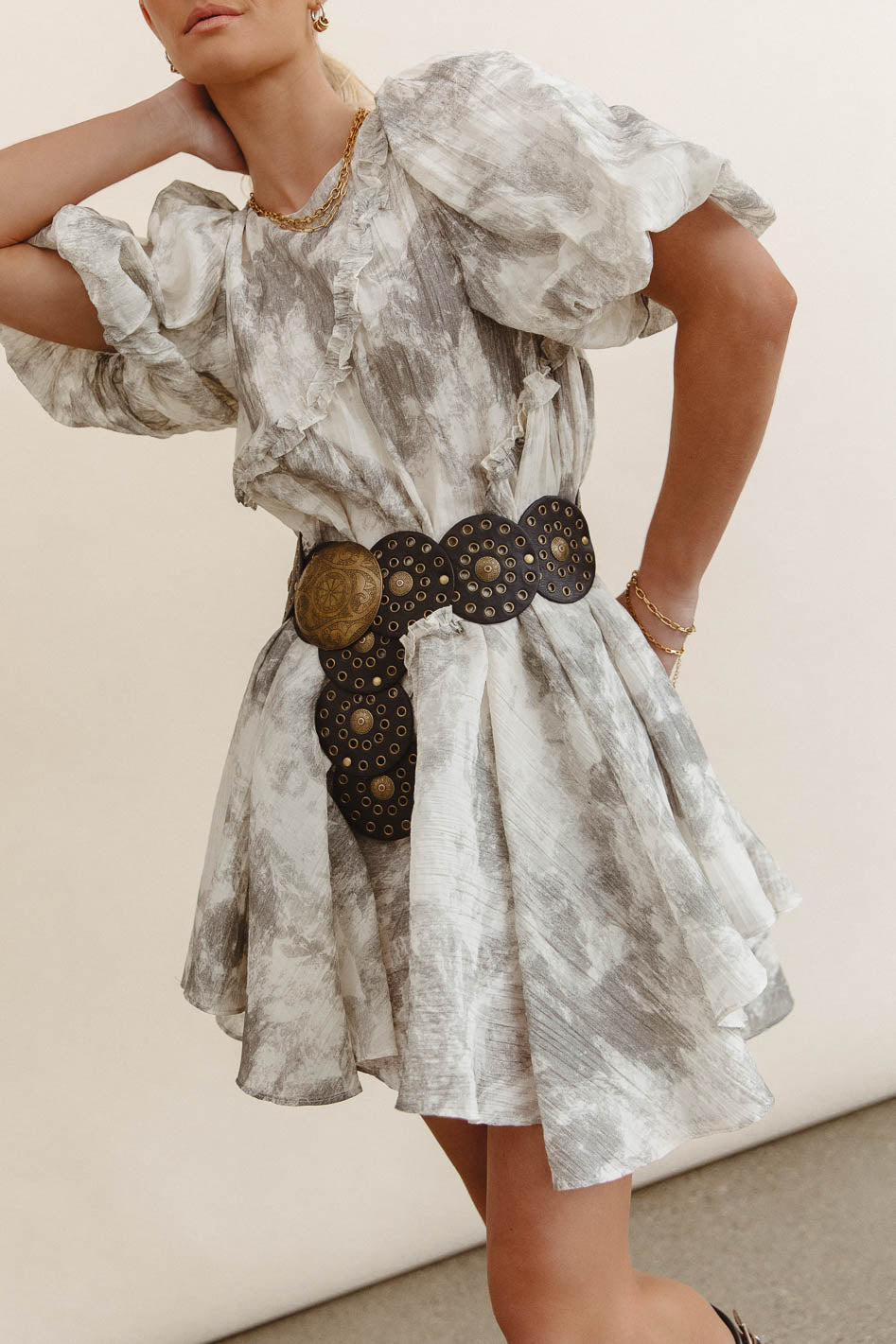 Kellie Abstract Babydoll Dress - FINAL SALE