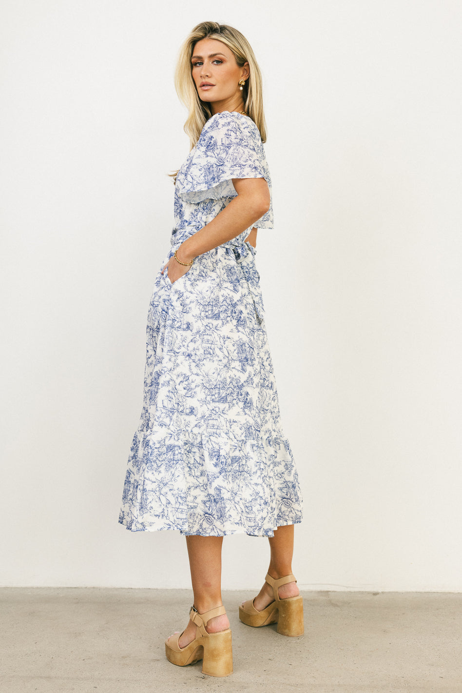 Theresa Floral Midi Dress