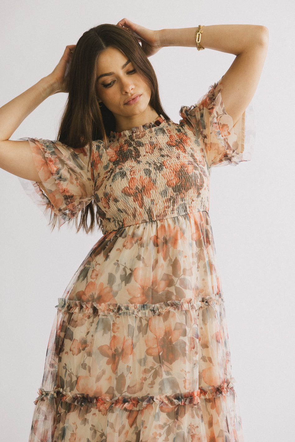 Janette Floral Midi Dress - FINAL SALE