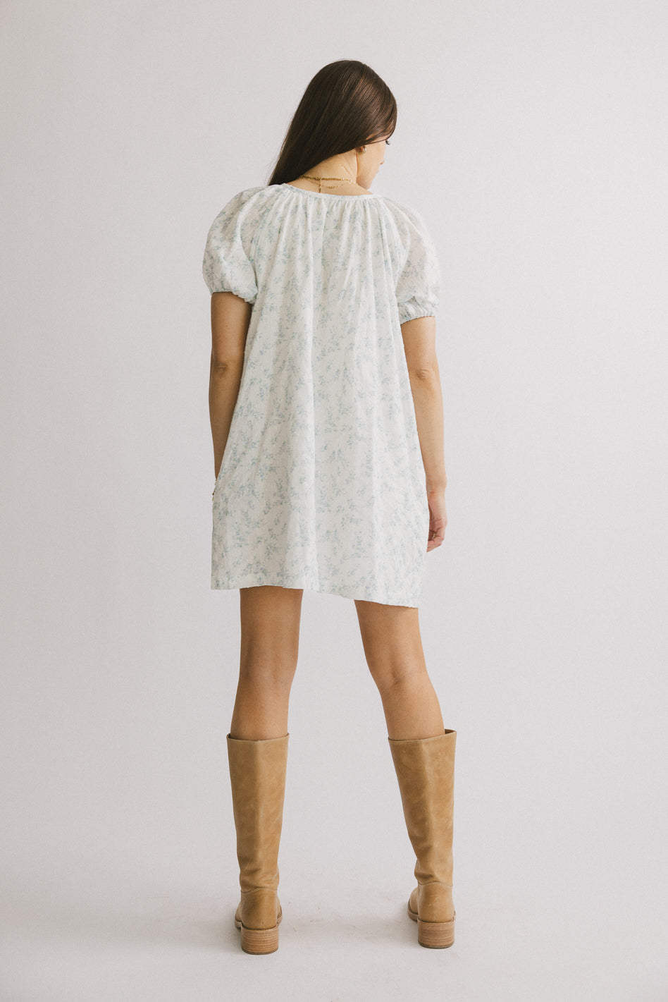 Pattie Floral Babydoll Dress in Lavender - FINAL SALE