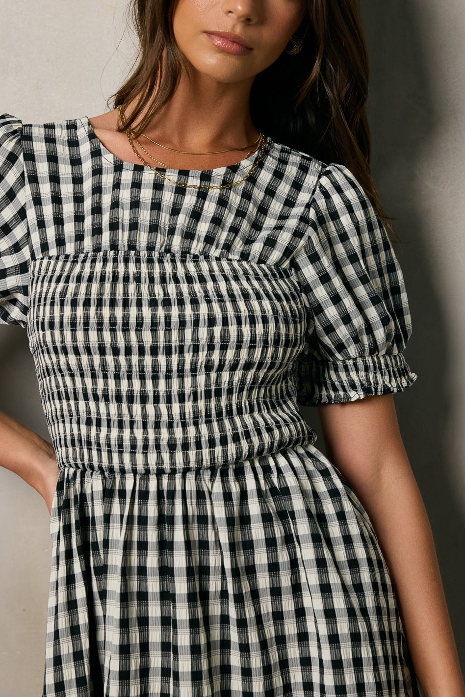 Shailee Smocked Mini Dress - FINAL SALE