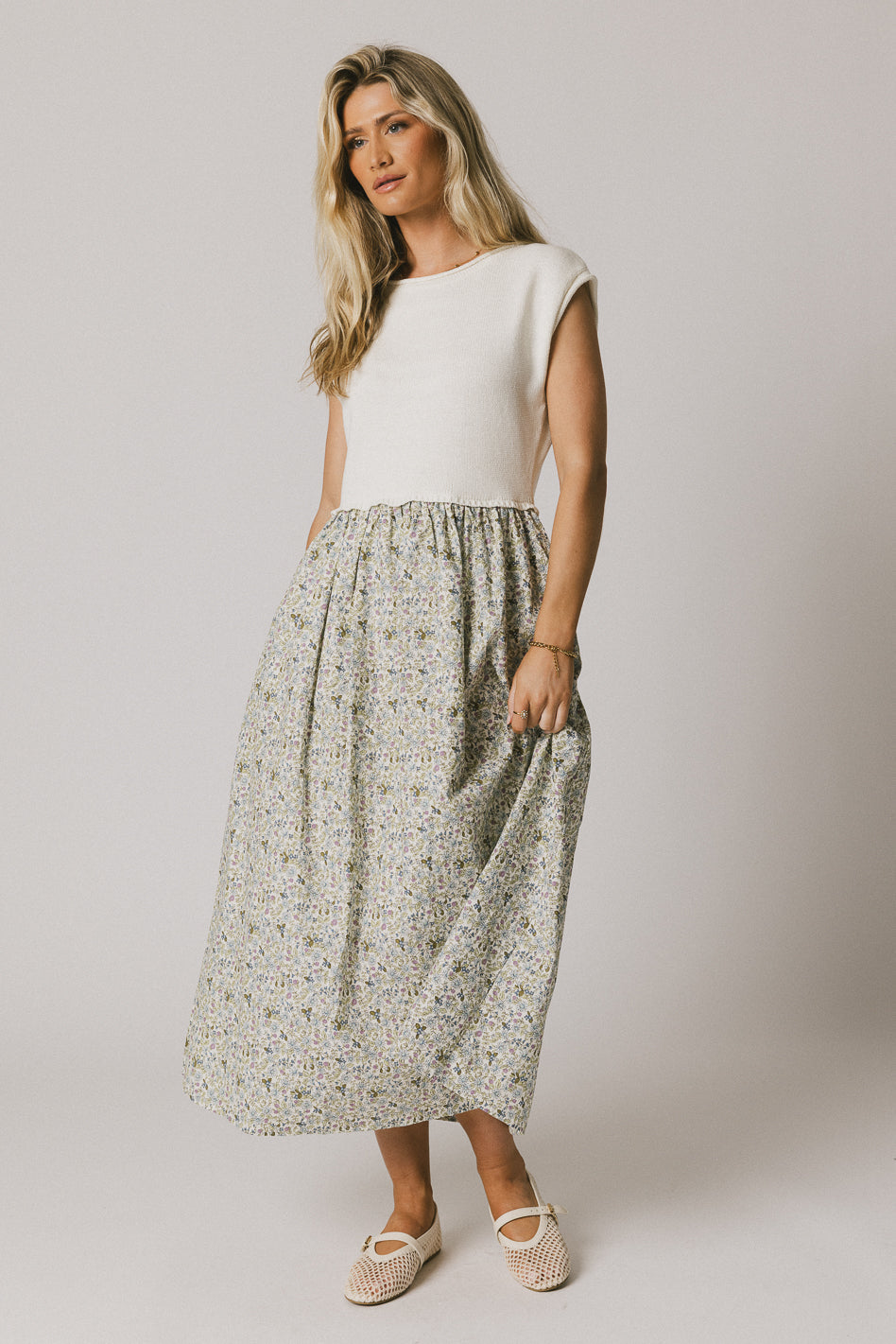 Celeste Floral Sweater Dress - FINAL SALE