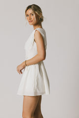 Jemma Mini Dress in White - FINAL SALE