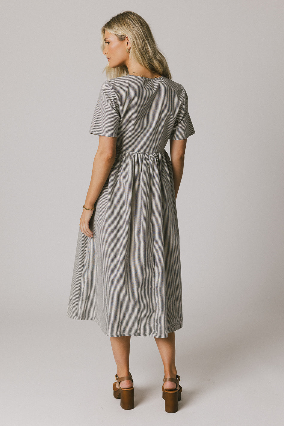 Narla Striped Maxi Dress in Navy - FINAL SALE