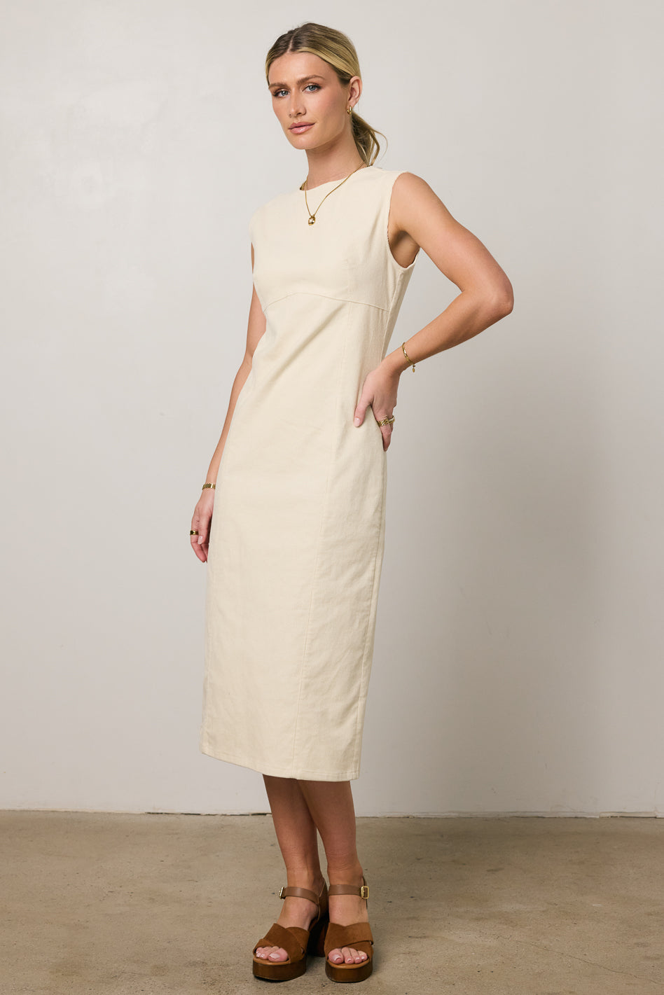 Olivia Corduroy Midi Dress