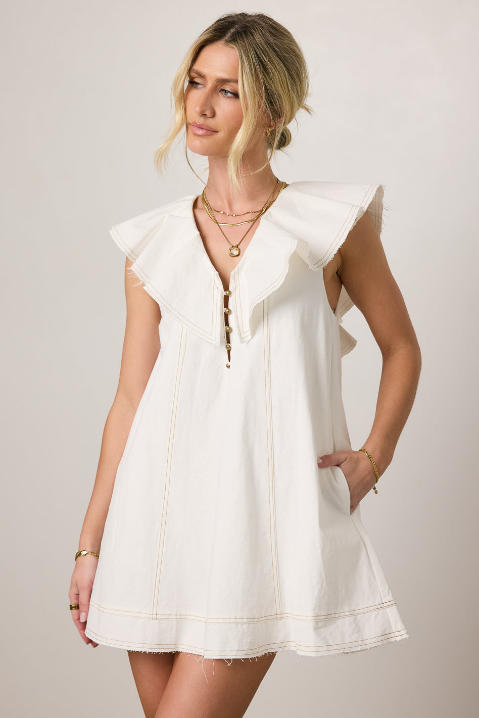 Willow Collared Babydoll Dress - FINAL SALE