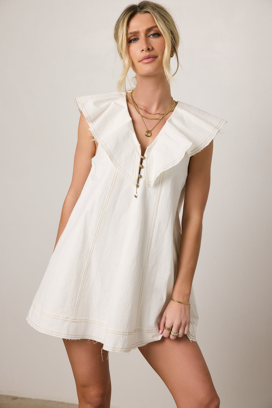 Willow Collared Babydoll Dress - FINAL SALE