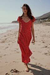 Grayson Floral Maxi Dress in Red - FINAL SALE