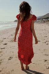 Grayson Floral Maxi Dress in Red - FINAL SALE