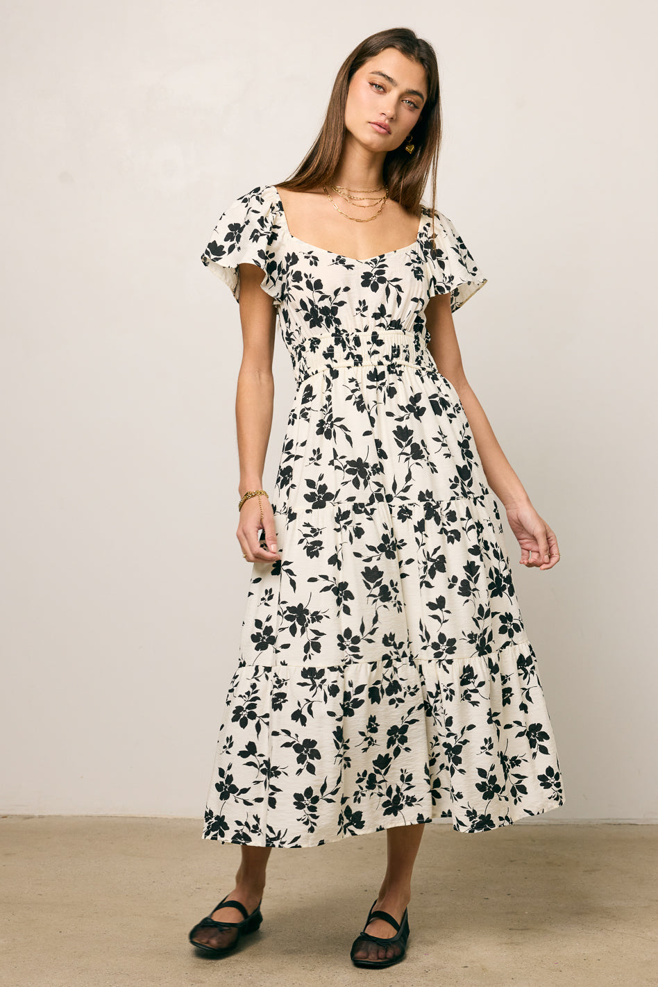 Calli Floral Midi Dress - FINAL SALE